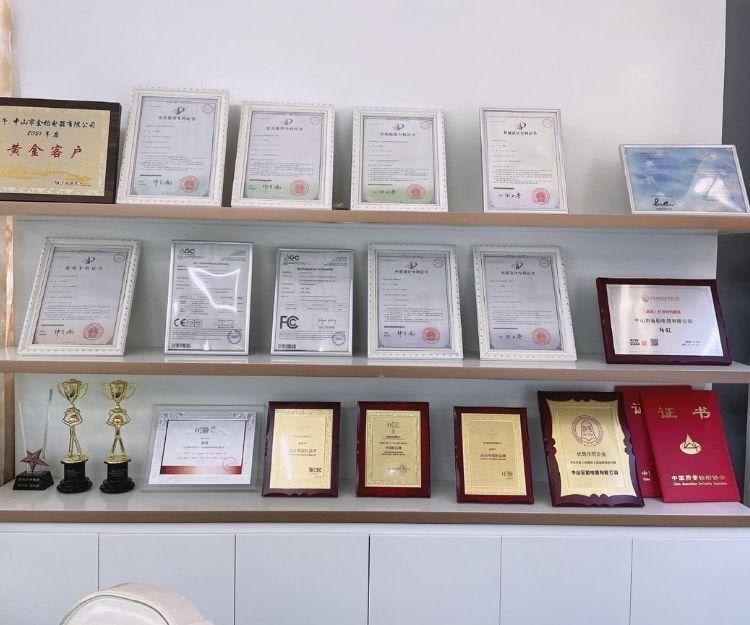 Certifications, patents, factory qualifications and exhibitions evidence