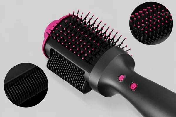 Close-up of KD311 nylon bristles and curved comb teeth