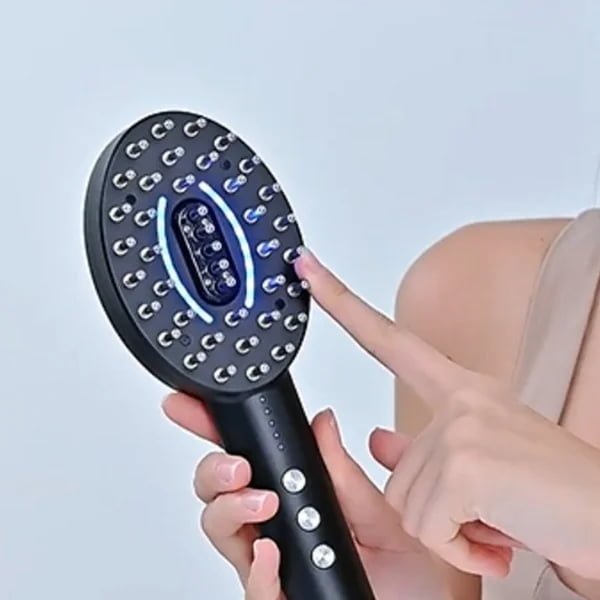 Close-up of KD3802 blue LED lights and control buttons