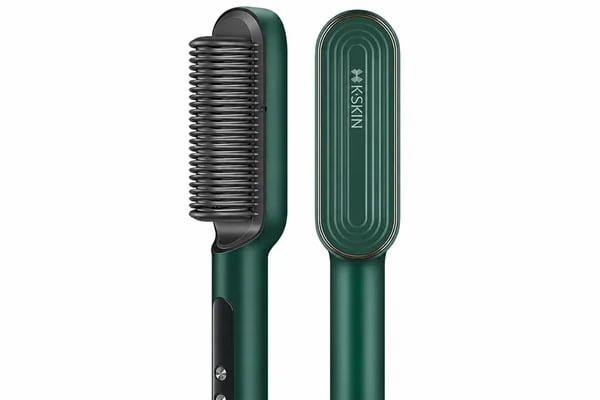 Front and rear views of the green KD380K comb head and protective housing