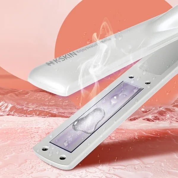 Open KD881 ultrasonic treatment plates with visible fine mist