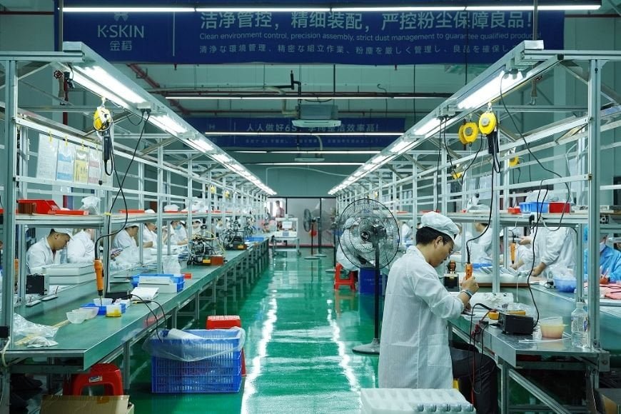 K·SKIN Global beauty device manufacturing and assembly facility