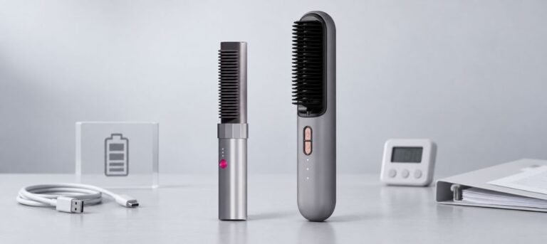 Cordless Hair Straightener Brush Battery Evaluation: Runtime, Charging and Transport Checks