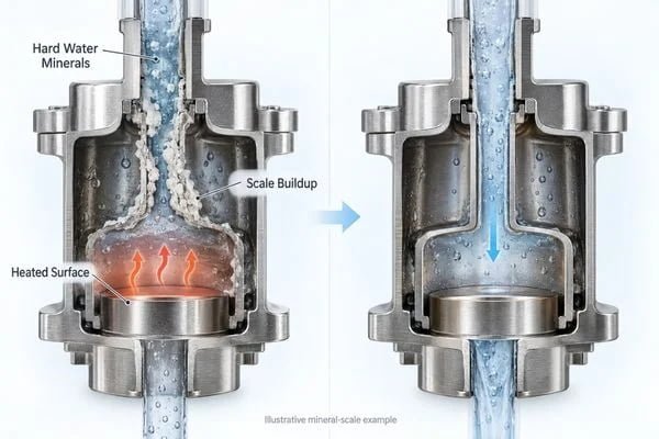 Routine cleaning flushing and descaling methods for a facial steamer