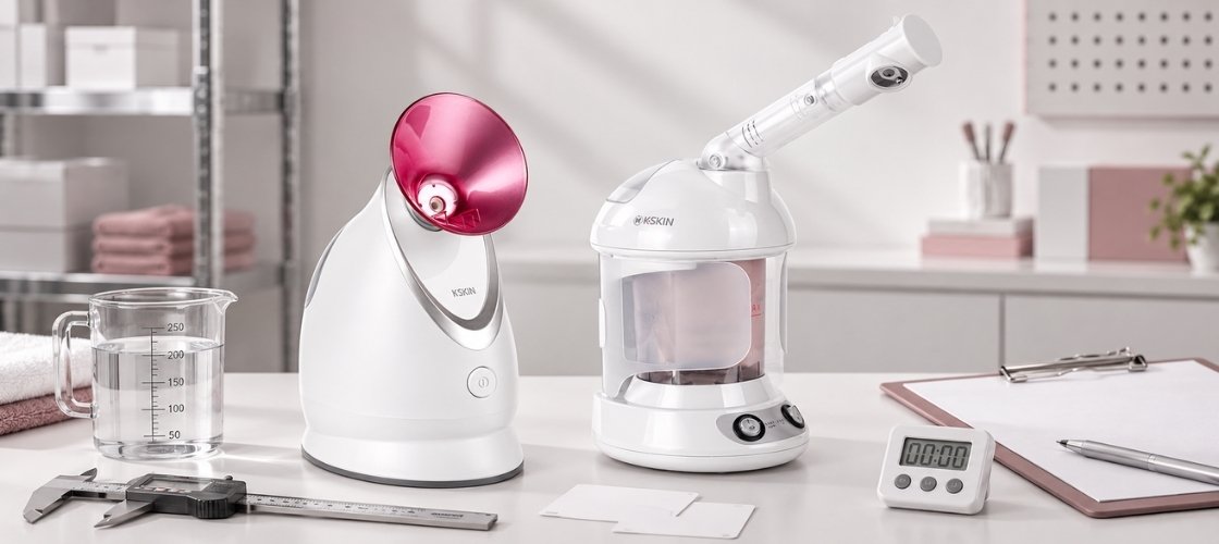 KD2331A and KD2328 facial steamers prepared for B2B sample evaluation