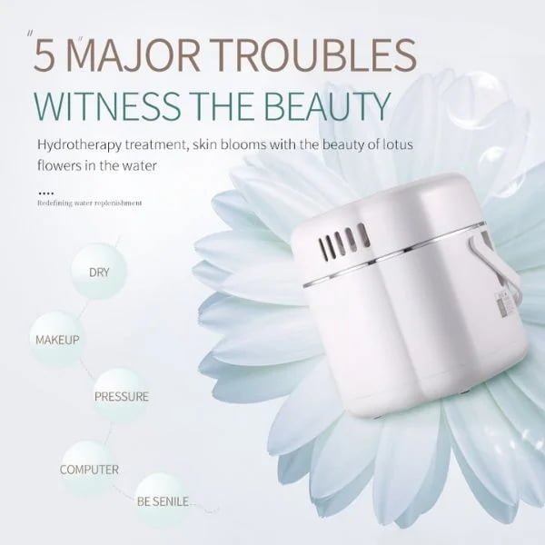 KD2332 facial steamer rear product view in a beauty skincare setting