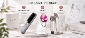 Private Label vs OEM vs ODM beauty device project routes with real K·SKIN hair styling, facial steamer and home beauty devices