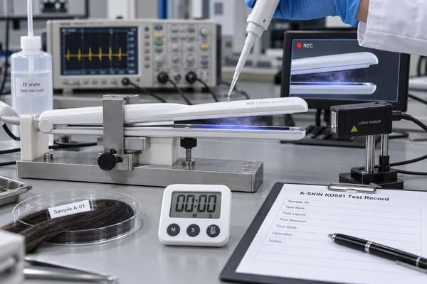 KD881 ultrasonic activation and atomization tested under controlled conditions