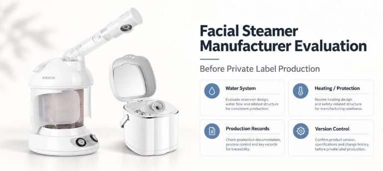 How to Evaluate a Facial Steamer Manufacturer Before Private Label Production