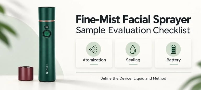 Fine-Mist Facial Sprayer Sample Checklist: Atomization, Sealing and Battery