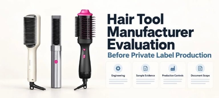 How to Evaluate a Hair Styling Tool Manufacturer Before Private Label Production