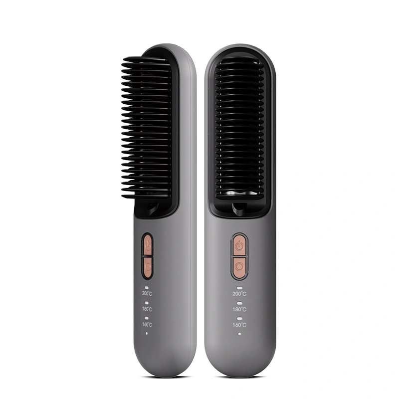KD382B Cordless Ionic Hair Straightening and Curling Brush