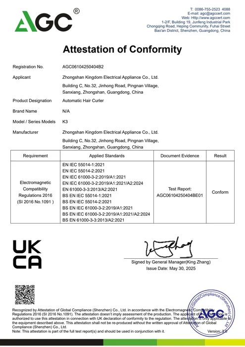 UKCA EMC · K3 document preview