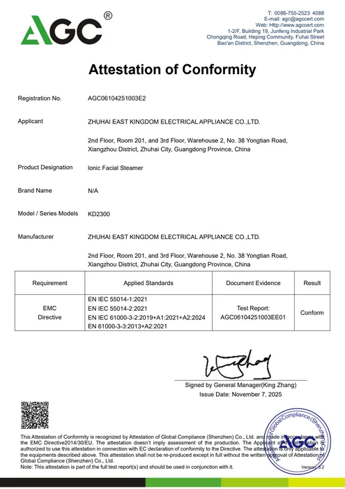 CE EMC · KD2300 document preview