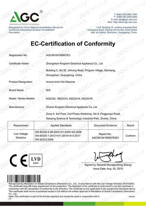 CE LVD · KD2330, YB2331, KD2331K document preview