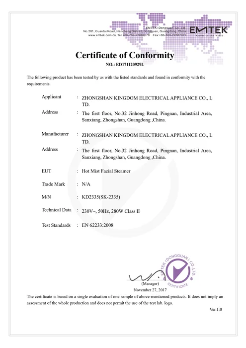 CE LVD · KD2335 document preview