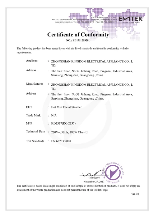 CE LVD · KD2337 document preview