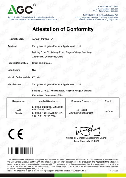 CE LVD · KD332V document preview