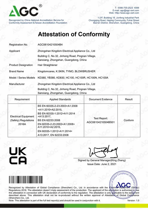 UKCA LVD · KD380 document preview