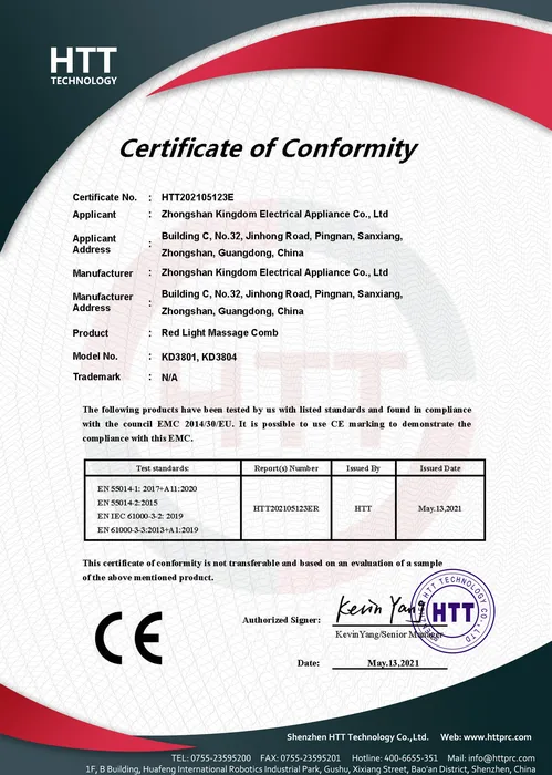 CE EMC · KD3801 document preview