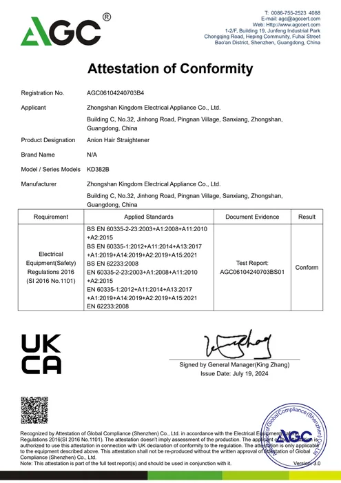 UKCA LVD · KD382B document preview
