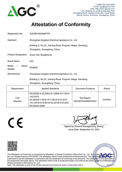 CE LVD · KD382C document preview