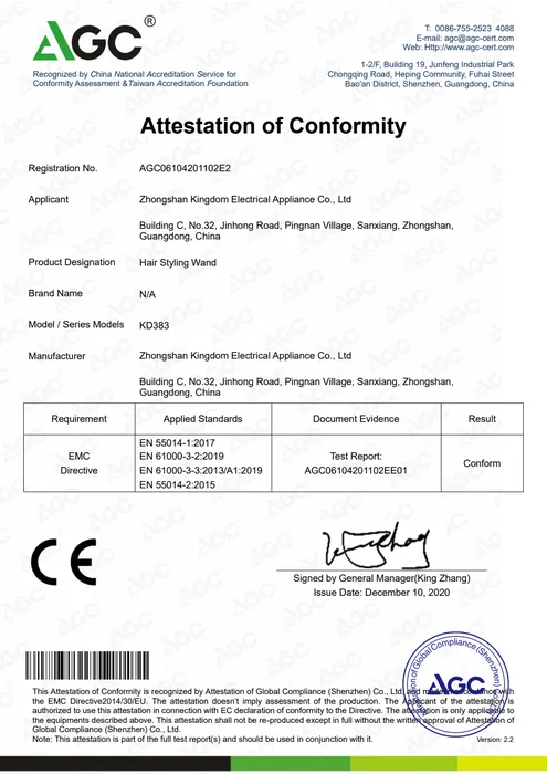 CE EMC · KD383 document preview