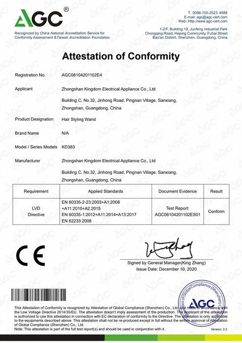 CE LVD · KD383 document preview