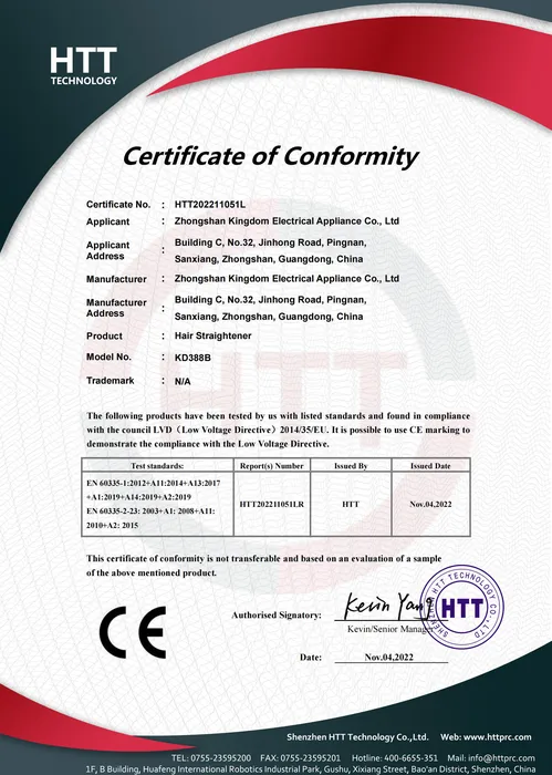 CE LVD · KD388B document preview
