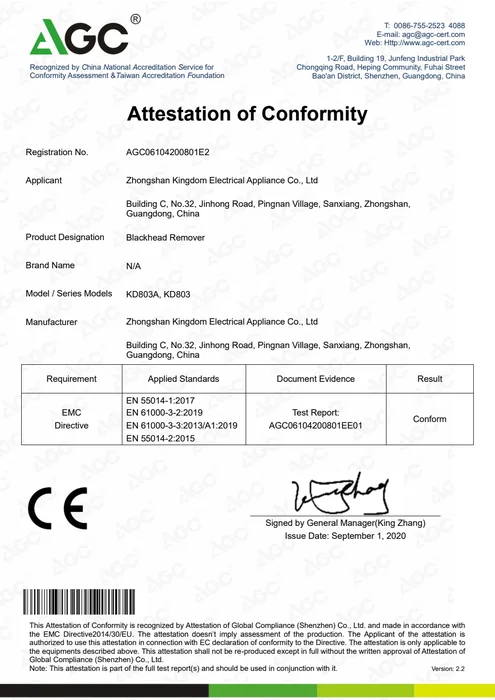 CE EMC · KD803 document preview