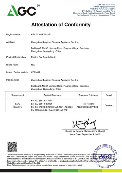 CE EMC · KD8908A document preview