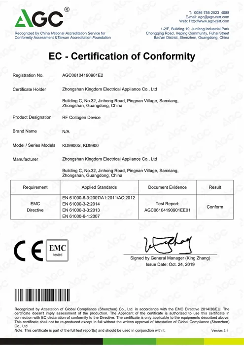 CE EMC · KD9900S, KD9900 document preview